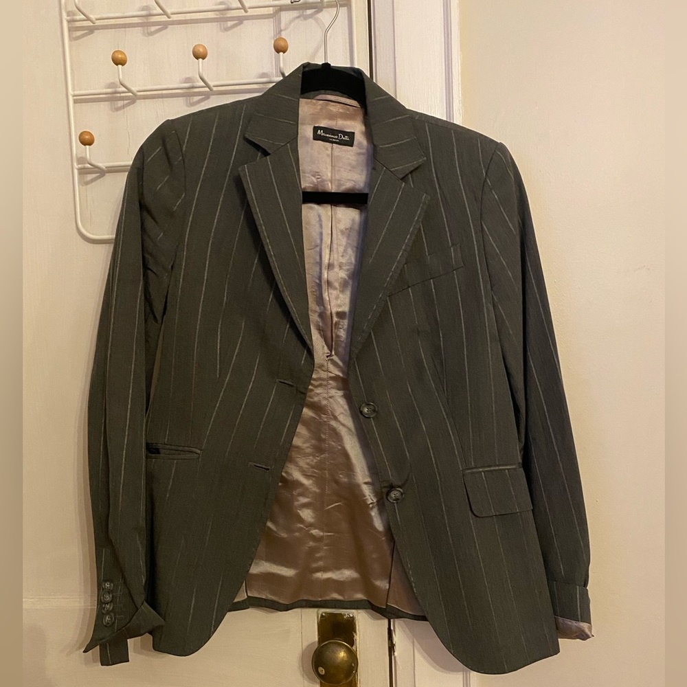 Massimo Dutti Gray Blazer